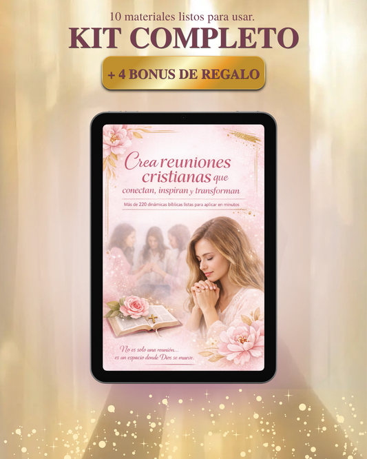 Crea reuniones cristianas que conectan, inspiran y transforman + 4 BONUS DE REGALO